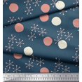 thumbnail image 2 of Soimoi Cotton Poplin Fabric Geometric & Polka Dots Print Fabric by Yard 56 Inch Wide, 2 of 3