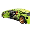 thumbnail image 3 of 405 PCS Car Building Blocks Set, 1:18 Scale Purple Lamborghini Super Car Model with Pull-Back Motor - BLK-080, 3 of 4
