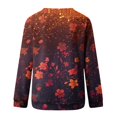 thumbnail image 5 of KIHOUT Chandails Molletonnés pour Femmes en Liquidation, Hauts Blouse à Manches Longues d'Automne et d'Hiver à Col Rond à Imprimé Floral, Coupe Ample, Taille P-2TG, 5 of 5