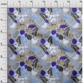 thumbnail image 3 of oneOone Polyester Spandex Light Blue Fabric Abstract Sewing Craft Projects Fabric Prints By Yard 56 Inch Wide, 3 of 4