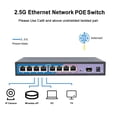 thumbnail image 5 of 2.5G POE Ethernet Switch 4 8 Port POE Network Switch, 5 of 5
