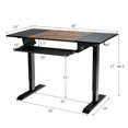 thumbnail image 4 of Costway 48" Electric Sit to Stand Desk Adjustable Workstation w/ Keyboard Tray, 4 of 10