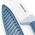 thumbnail image 4 of Farberware 6" Chef Ceramic Knife with Sheath, Blue, 4 of 8