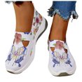 thumbnail image 1 of Womens Butterfly Orthopedic Wedge Walking Shoes Spring Autumn Comfortable Slip on Non-Slip Work Sneakers, 1 of 6
