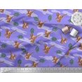 thumbnail image 2 of Soimoi Rayon Fabric Leaves & Dinosaur Jungle Print Fabric by Yard 42 Inch Wide, 2 of 2