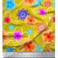 thumbnail image 1 of Soimoi Cotton Duck Fabric Artistic Floral Print Fabric by Yard 56 Inch Wide, 1 of 3