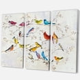 thumbnail image 1 of Designart Oiseau multicolore sur l'arbre Art mural sur toile, 1 of 2