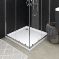 thumbnail image 1 of vidaXL Shower Base Tray with Dots White 80x80x4 cm ABS, 1 of 4
