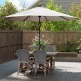 thumbnail image 2 of Costway Parasol de Patio Solaire de 10 Pi avec 96 Lumières DEL, Inclinaison Réglable à 35°, Toit Ventilé, Beige, 2 of 10