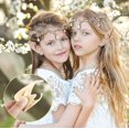 thumbnail image 4 of Rhinestone Leaf Wedding Tiara Crown Headband Cosplay Fairy Pixie Elf Ears For Brides Pageants Wedding Prom (rose Gold)_Special Gift, 4 of 5