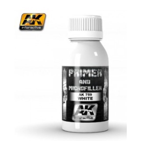 Apprêt Blanc et Microfiller Bouteille de 100 ml