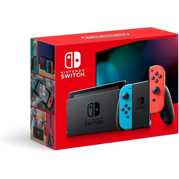 Open Box - Nintendo Switch Console with Neon Red/Blue Joy-Con 32GB Hybrid Gaming System