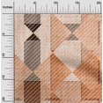 thumbnail image 2 of oneOone Cotton Cambric Rust Brown Fabric Check Craft Projects Decor Fabric Printed By The Yard 56 Inch Wide, 2 of 4