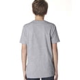 thumbnail image 2 of Next Level Chandail à Col Rond en Coton pour Jeunes, G, Gris Chiné, 2 of 3
