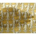 thumbnail image 4 of oneOone Viscose Chiffon Fabric Rabbit Block Fabric Prints By Yard 42 Inch Wide, 4 of 4