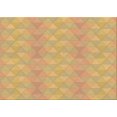 thumbnail image 1 of Ahgly Company Tapis d'Intérieur Lavables en Machine Rectangle Transitionnel Jaune Safran, 2' x 3', 1 of 7