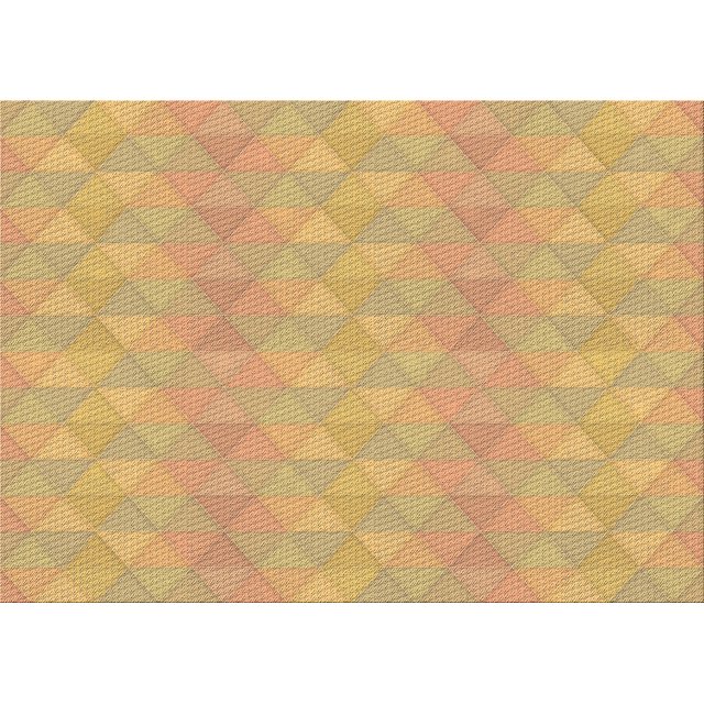 Ahgly Company Tapis d'Intérieur Lavables en Machine Rectangle Transitionnel Jaune Safran, 2' x 3'