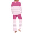 thumbnail image 4 of Rbaofujie Pyjama d'Automne pour Femmes Ensemble de Pyjama Décontracté à Imprimé Dégradé Haut et Pantalon pour Dames Ensemble de Pyjama pour Femmes, 4 of 6