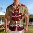 thumbnail image 1 of Chemise à Manches Courtes pour Homme, Décontractée, Style Canadien, Imprimée, à Col et à Boutons, pour Usage Quotidien et Sorties de Fin de Semaine, 1 of 4