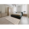 thumbnail image 4 of Ahgly Company Indoor Square Abstract Desert Sand Beige Oriental Area Rugs, 3' Square, 4 of 6