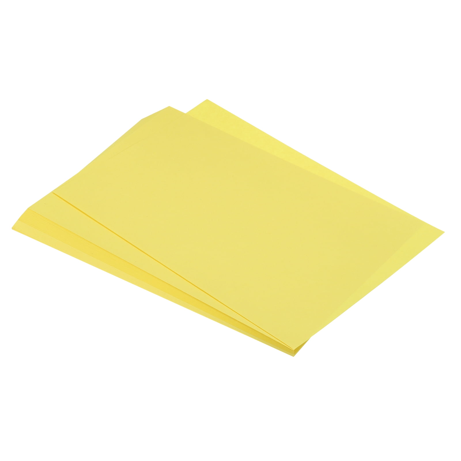 Unique Bargains 75 Sheets A4 Colored Print Copy Paper 8.5' x 11' Origami Paper Printer Paper 80gsm for Printing, Lemon Yellow