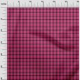 thumbnail image 3 of oneOone Rayon Fuschia Pink Fabric Check Sewing Material Print Fabric By The Yard 56 Inch Wide, 3 of 4