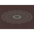 thumbnail image 1 of Ahgly Company Machine Washable Indoor Rectangle Transitional Night Red Area Rugs, 2' x 4', 1 of 7