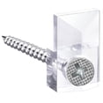 thumbnail image 2 of Mainstays Wall & Door Mirror Decor Clips and Screws. Plastic Clips for Wall Mounting. Six (6) Hardware Sets. Recommended for Mirror with 1/4in. Depth, 2 of 6