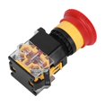 thumbnail image 1 of Fugacal 22mm Button Switch,3PCs Emergency Stop Push Switch On-Off Industrial Parts Engineering Plastic 440V 10A 22mm,Emergency Stop Push Button Switch, 1 of 8