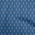 thumbnail image 1 of oneOone Polyester Spandex Blue Fabric Asian Floral Block Sewing Material Print Fabric By The Yard 56 Inch Wide, 1 of 5