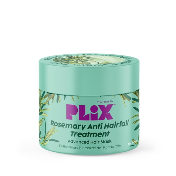 Plix - The Plant Fix Rosemary Anti-Hair Fall Treatment Advanced Hair Mask With 3% Rosemary Extract, Ceramides & Plant Keratin | Hair Mask For Hair Fall Control | Hair Mas