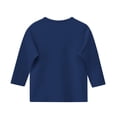 thumbnail image 4 of MeetoTime T-shirt Uni à Manches 3/4 et Col Rond pour Enfants, T-shirt pour Tout-Petits Garçons Filles 3-12 Ans, 4 of 5