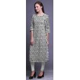 thumbnail image 2 of Bimba 3/4 Sleeve Straight Tunic Tops Printed Kurta Summer Wear For Women, 2 of 6
