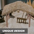 thumbnail image 4 of Miangastore Cabanon Miniature au Toit de Chaume Cabanon Miniature Détachable en Paille pour Micro-Ferme, 4 of 8
