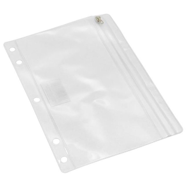 Charles Leonard Clear Vinyl Pencil Pouch with Ziplock Closure, 24 Count