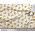 thumbnail image 3 of Soimoi Poly Georgette Fabric Cup,Plate & Chick Cartoon Print Fabric by the Yard 52 Inch Wide, 3 of 3