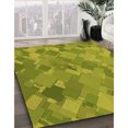 thumbnail image 3 of Ahgly Company Machine Washable Indoor Round Transitional Green Area Rugs, 6' Round, 3 of 7