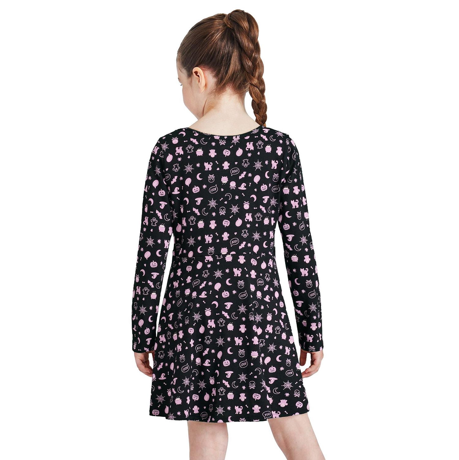 George Girls' Halloween Long-Sleeve Dress
