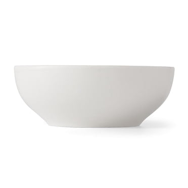 Mainstays Glazed White Stoneware Round Dinner Bowl, 6.1”