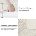 thumbnail image 4 of Bamboo Sheets Set of 4 - Rayon from Bamboo Cooling Bed Sheets, 16" Deep Pocket Fitted Sheet for Hot Sleepers, Queen Size Soft Wrinkle-Resistant Bedding, 4 of 8
