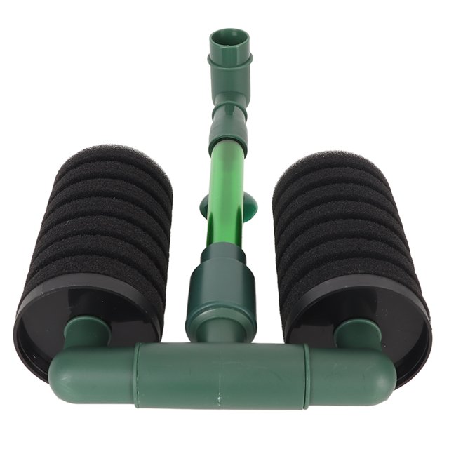 Dual Bio Sponge Filter, Aquarium Sponge Filter Professional High Soluble Oxygen Silent For Fish QS 100A