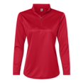 thumbnail image 1 of C2 Sport Womens Quarter-Zip Pullover, L, Red, 1 of 1