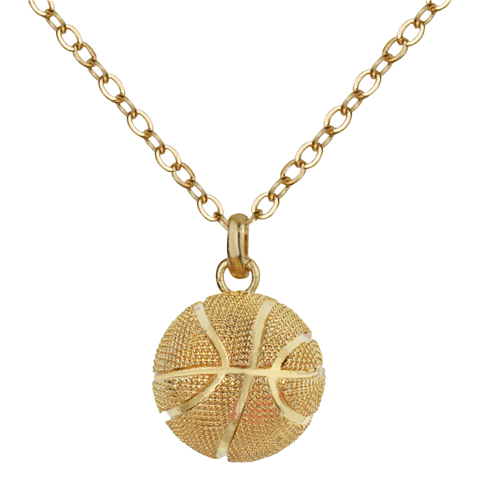 Ladies Fashion Basketball Pendant Diamond Necklace Accessories