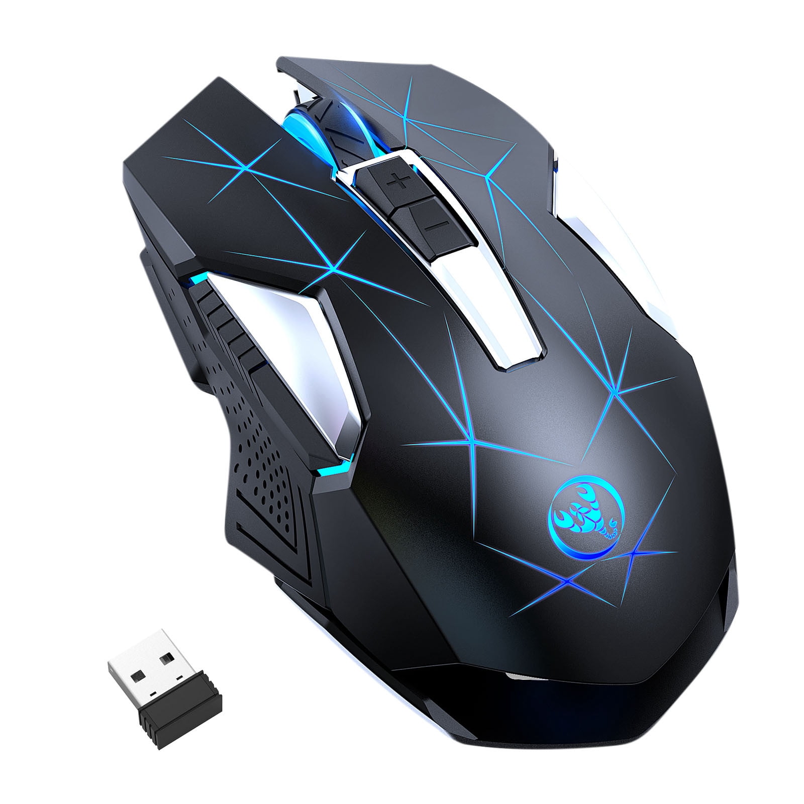 Rbaofujie Wireless Bluetooth Mouse 2.4G Wireless Mouse Game USB Charge 2400DPI Adjustable-Gaming Mouse Mice For PC Gaming Mouse Wireless
