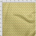 thumbnail image 4 of oneOone Polyester Spandex Yellow Fabric Coffeeinated & Vaccinated Craft Projects Decor Fabric Printed By The Yard 56 Inch Wide, 4 of 4