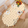 thumbnail image 2 of Fall Tablecloth Oval 52 x 70 Inch, Oval Fall Tablecloth, Autumn Pumpkin Thanksgiving Tablecloth Oval, Fall Oval Table Cover, 2 of 5