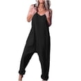 thumbnail image 1 of Birdeem Combinaison Décontractée Ample et en Vrac pour Femmes avec Poches, Combinaison Mode, Pantalon, Salopette, Combinaison en Coton et Lin, 1 of 7