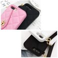 thumbnail image 2 of Wallet Case Compatible with iPhone, Pretty Luxury Bag Design, Purse Flip Card Pouch Cover Soft Silicone Case with Hand Holder Long Shoulder Strap(Black,iPhone 12 mini), 2 of 6