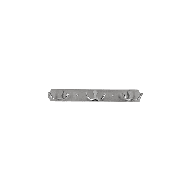 Coat Rack Hook Stainless Steel Wall Mounted with brushed nickel and chrome plated finish, featuring three hooks on a durable SS 304 stainless steel plate. Designed with smooth edges for safety, this functional and space-saving hook rail is ideal for hanging coats, towels, handbags, and more in bathrooms, bedrooms, kitchens, and entryways. Easy to install with included hardware.
