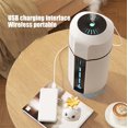 thumbnail image 4 of PEONAVET humidifier Bedroom Colorful Night Light 750ml Large Capacity Humidifier USB Humidifier Desktop Humidifier Suitable for Office Bedroom and Living Room, 4 of 9